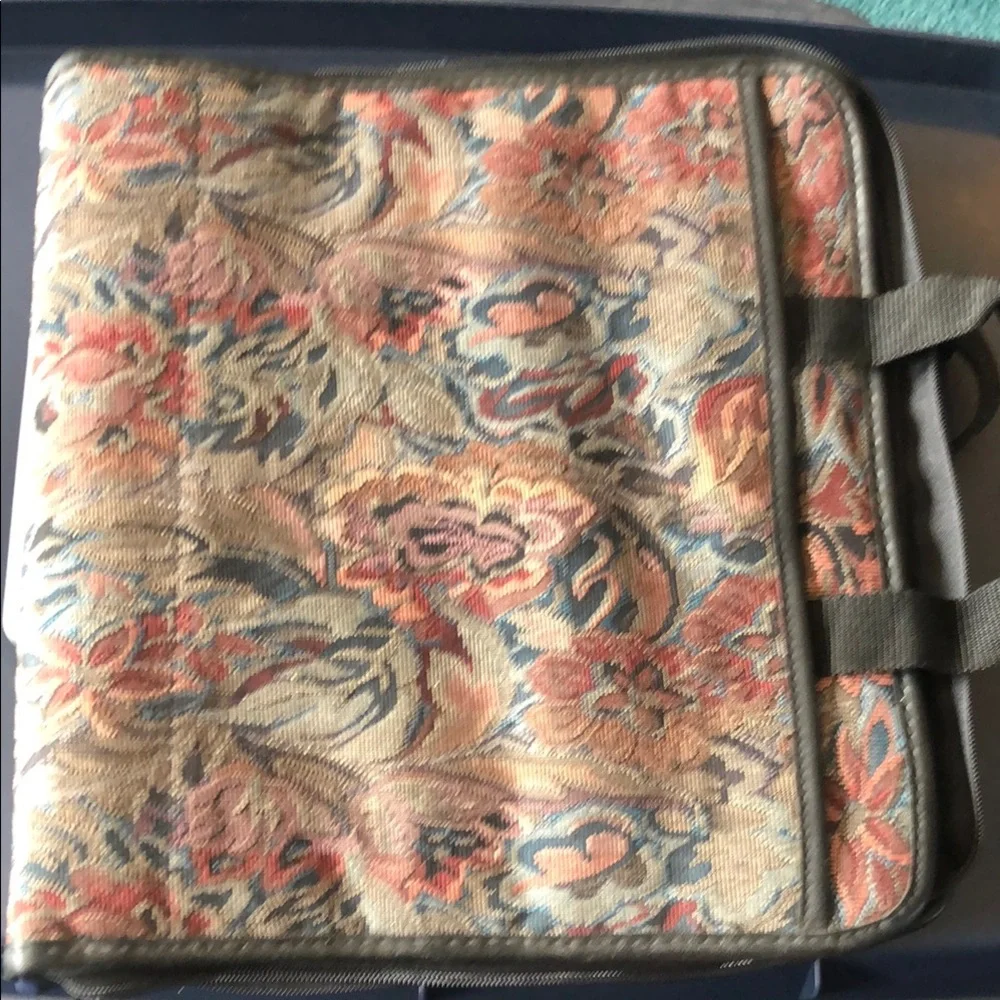 Avery power case. Floral Tapestry Zip-In Portfolio Bag - Multicolor